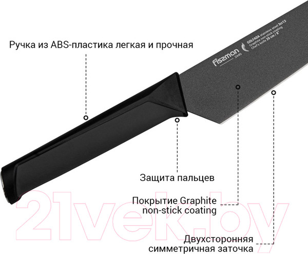 Изображение товара Нож Fissman Golfada 2440