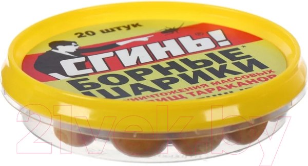 Изображение товара Борные шарики Дохлокс СГИНЬ! От тараканов и муравьев (20шт)
