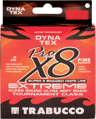 Изображение товара Леска плетеная Trabucco Dyna-Tex X8 Pro Extreme 0.08мм 150м / 054-26-080