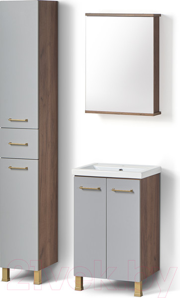 Изображение товара Шкаф с зеркалом для ванной Акваль Джиа 50 / ДЖИА.04.50.00.L