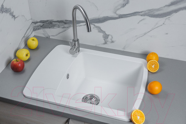 Изображение товара Мойка кухонная БелЭворс Flexi R (белый)