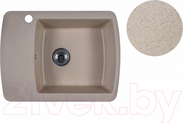 Изображение товара Мойка кухонная БелЭворс Flexi R (темно-бежевый)