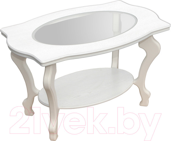 Изображение товара Журнальный столик Мебелик Берже 1С (белый ясень)