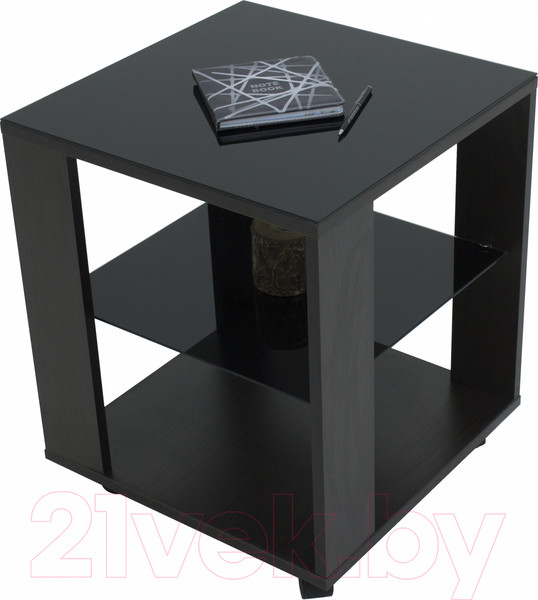 Изображение товара Журнальный столик Мебелик BeautyStyle 6 (венге/стекло черное)