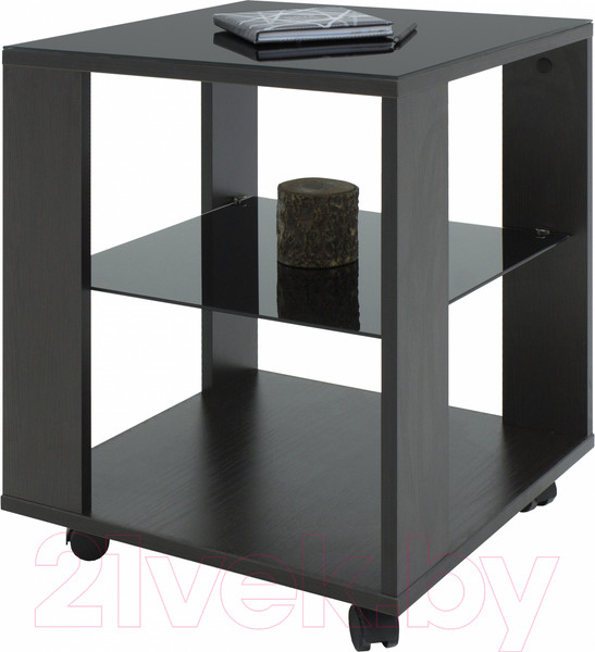 Изображение товара Журнальный столик Мебелик BeautyStyle 6 (венге/стекло черное)