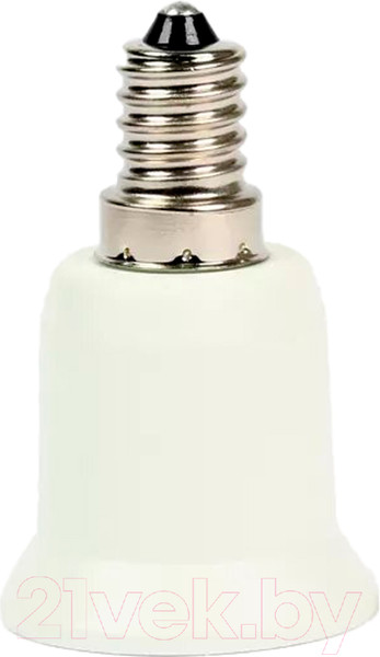 Изображение товара Переходник для электропатрона SmartBuy E14-E27 / SBE-A-E14-27 (белый)