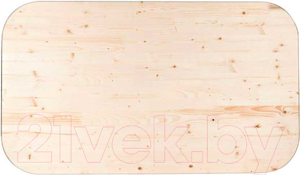 Изображение товара Столешница для стола Альфалес Овальная 700x1200x28мм (сорт АВ, хвоя)