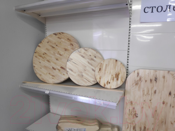 Изображение товара Столешница для стола Альфалес d600 28мм (сорт АВ, хвоя)