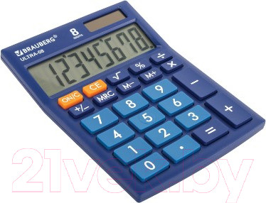 Изображение товара Калькулятор Brauberg Ultra-08-BU / 250508 (синий)