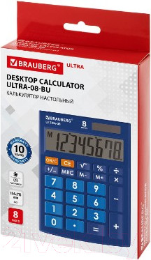 Изображение товара Калькулятор Brauberg Ultra-08-BU / 250508 (синий)