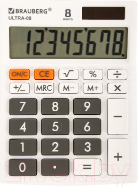 Изображение товара Калькулятор Brauberg Ultra-08-WT / 250512 (белый)