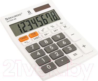 Изображение товара Калькулятор Brauberg Ultra-08-WT / 250512 (белый)