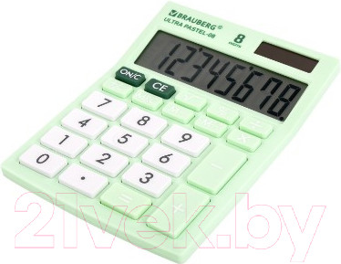 Изображение товара Калькулятор Brauberg Ultra Pastel-08-LG / 250515 (мятный)