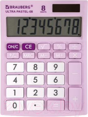 Изображение товара Калькулятор Brauberg Ultra Pastel-08-PR / 250516 (сиреневый)
