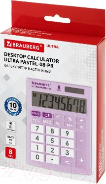Изображение товара Калькулятор Brauberg Ultra Pastel-08-PR / 250516 (сиреневый)