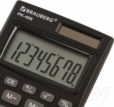 Изображение товара Калькулятор Brauberg PK-408-BK / 250517 (черный)