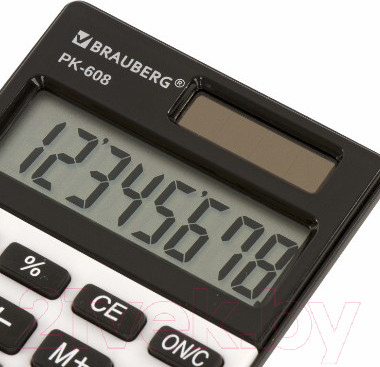 Изображение товара Калькулятор Brauberg PK-608 / 250518 (серебристый)
