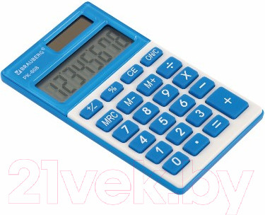 Изображение товара Калькулятор Brauberg PK-608-BU / 250519 (синий)