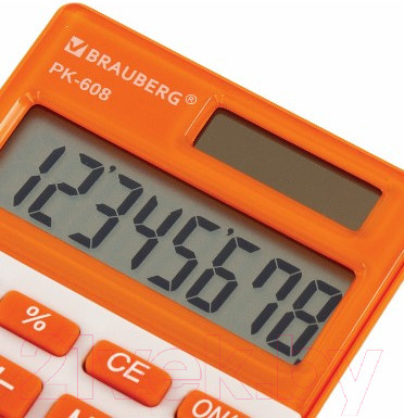 Изображение товара Калькулятор Brauberg PK-608-RG / 250522 (оранжевый)