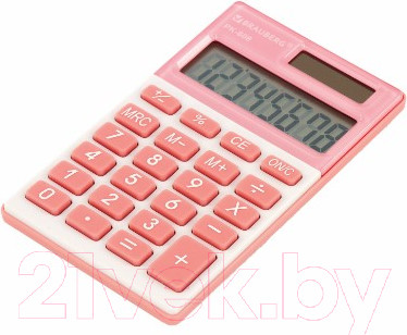 Изображение товара Калькулятор Brauberg PK-608-PK / 250523 (розовый)