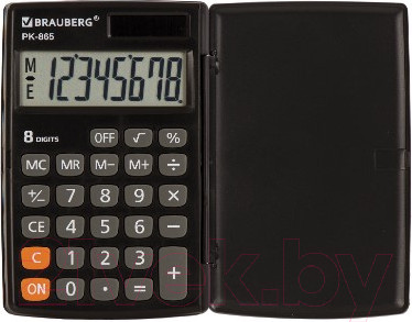 Изображение товара Калькулятор Brauberg PK-865-BK / 250524 (черный)