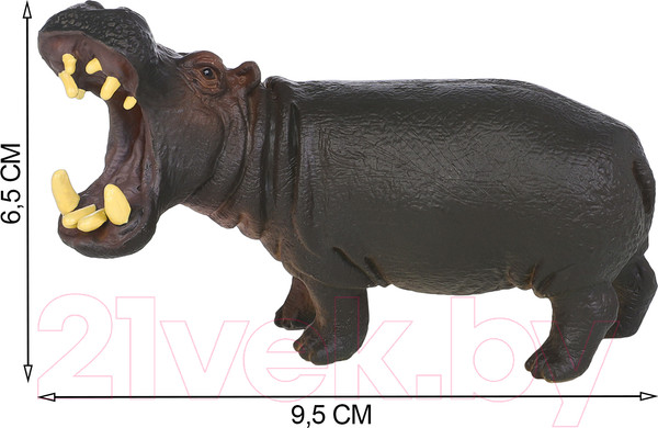 Изображение товара Набор фигурок коллекционных Masai Mara Мир диких животных. Семья бегемотов / MM211-111