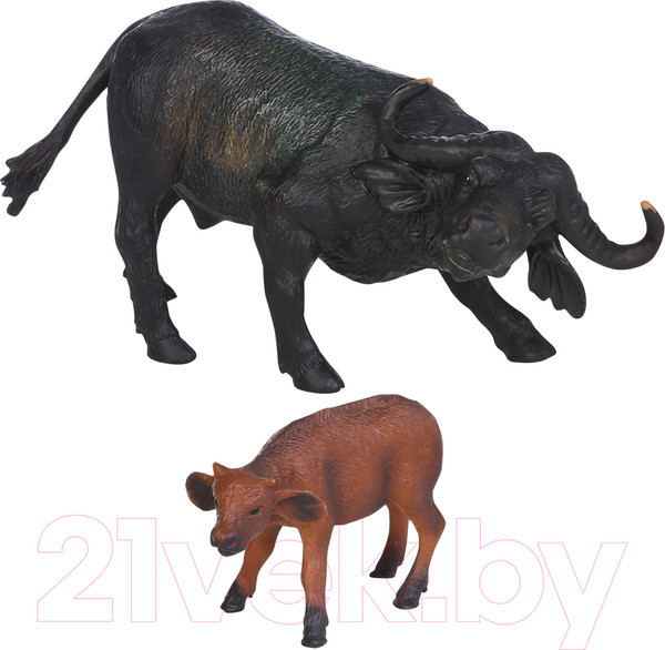 Изображение товара Набор фигурок коллекционных Masai Mara Мир диких животных. Семья буйволов / MM211-115