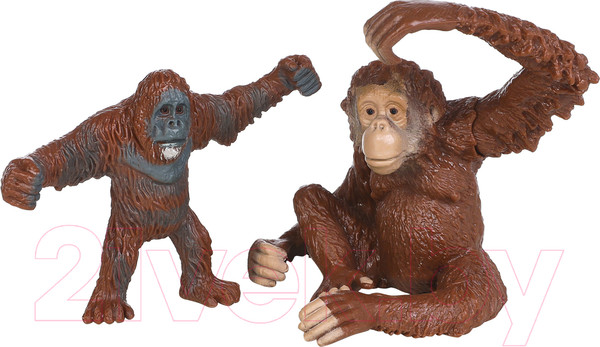Изображение товара Набор фигурок коллекционных Masai Mara Мир диких животных. Семья орангутанов / MM211-120