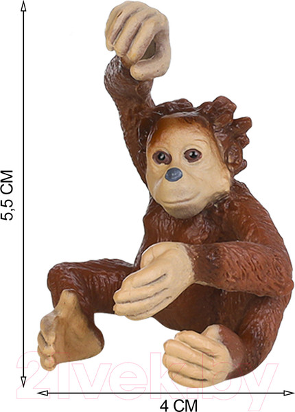 Изображение товара Набор фигурок коллекционных Masai Mara Мир диких животных. Семья орангутанов / MM211-121