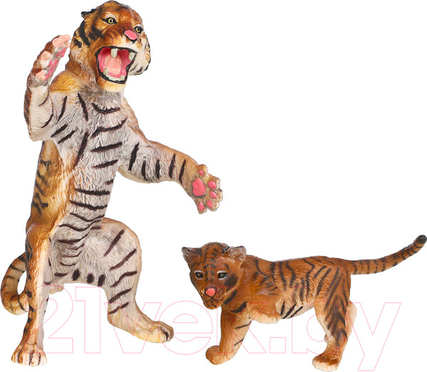 Изображение товара Набор фигурок коллекционных Masai Mara Мир диких животных. Семья тигров / MM211-123