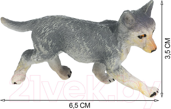 Изображение товара Набор фигурок коллекционных Masai Mara Мир диких животных. Семья серых волков / MM211-135