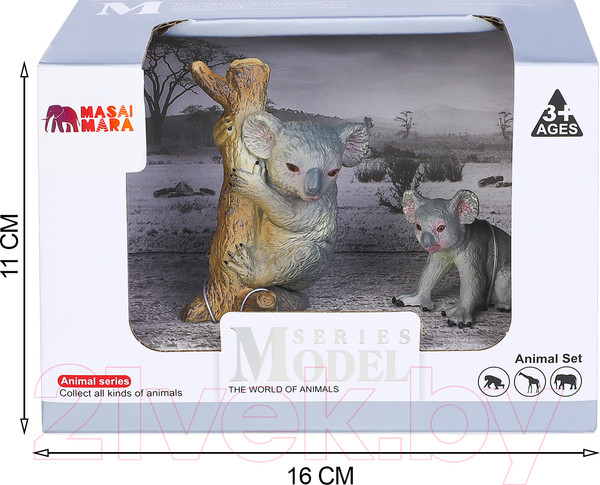 Изображение товара Набор фигурок коллекционных Masai Mara Мир диких животных. Семья коал / MM211-138