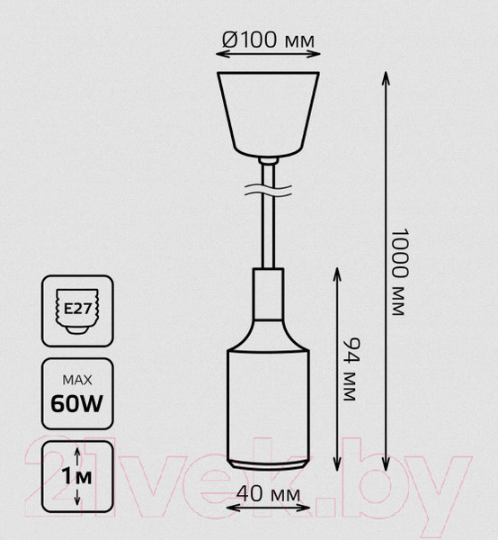 Изображение товара Потолочный светильник Gauss Decor PL013