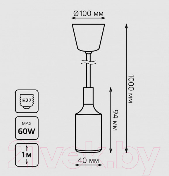 Изображение товара Потолочный светильник Gauss Decor PL014