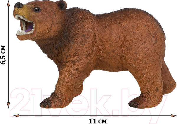 Изображение товара Набор фигурок коллекционных Masai Mara Мир диких животных. Семья бурых медведей / MM211-143