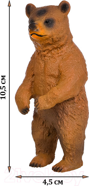Изображение товара Набор фигурок коллекционных Masai Mara Мир диких животных. Семья бурых медведей / MM211-144