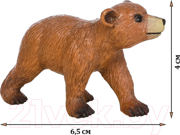 Изображение товара Набор фигурок коллекционных Masai Mara Мир диких животных. Семья бурых медведей / MM211-144