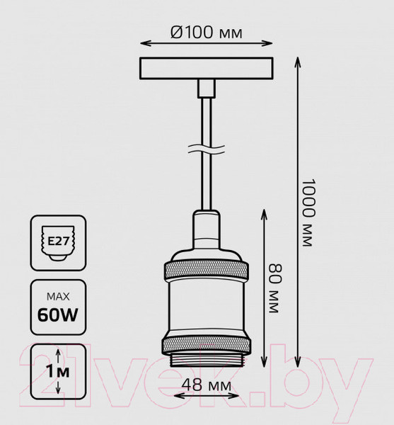 Изображение товара Потолочный светильник Gauss Decor PL023