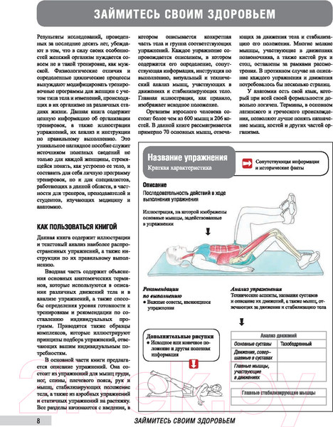 Изображение товара Книга Попурри Анатомия фитнеса и силовых упражнений для женщин (Велла М.)