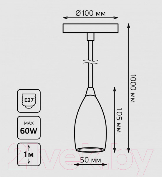 Изображение товара Потолочный светильник Gauss Decor PL032