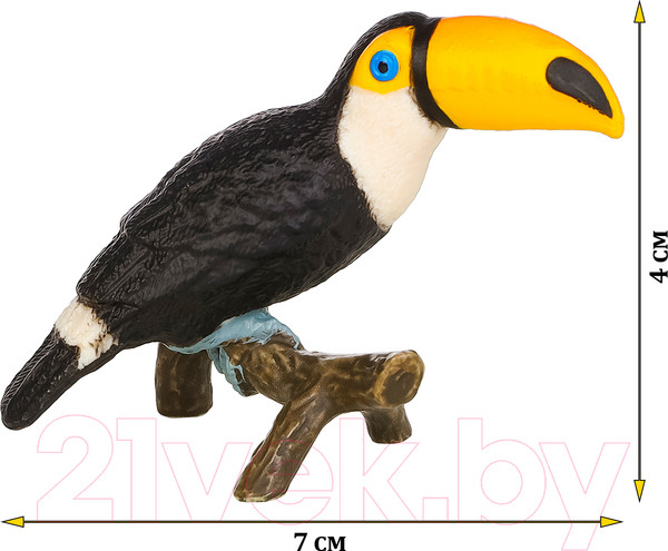 Изображение товара Фигурка коллекционная Masai Mara Мир диких животных. Птица большой тукан / MM211-168