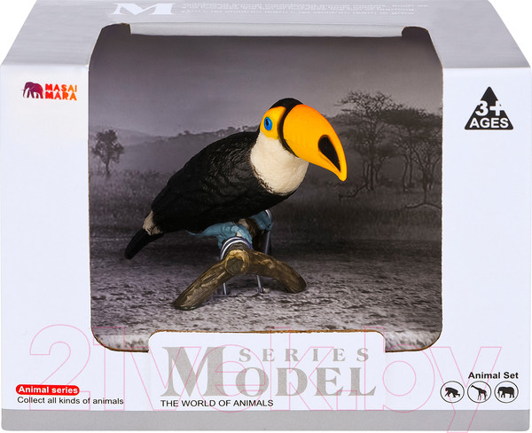 Изображение товара Фигурка коллекционная Masai Mara Мир диких животных. Птица большой тукан / MM211-168