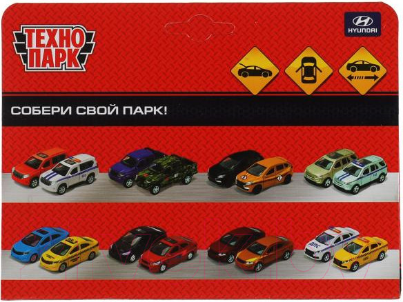 Изображение товара Автомобиль игрушечный Технопарк Hyundai Santafe Полиция / SANTAFE2-12SLPOL-WH