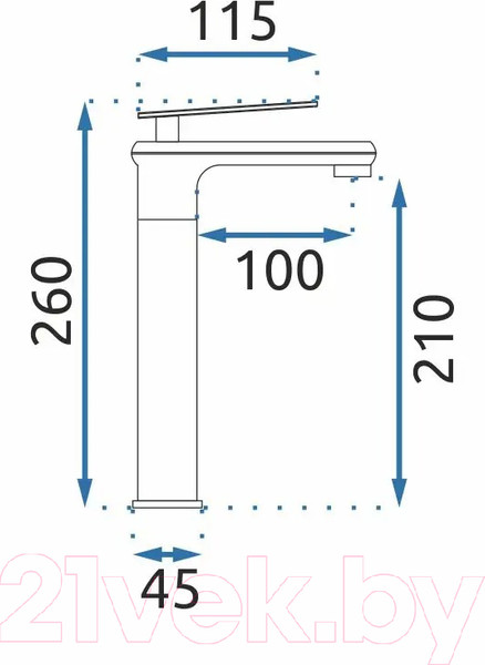 Изображение товара Смеситель REA Blade B9974 (Old Black)