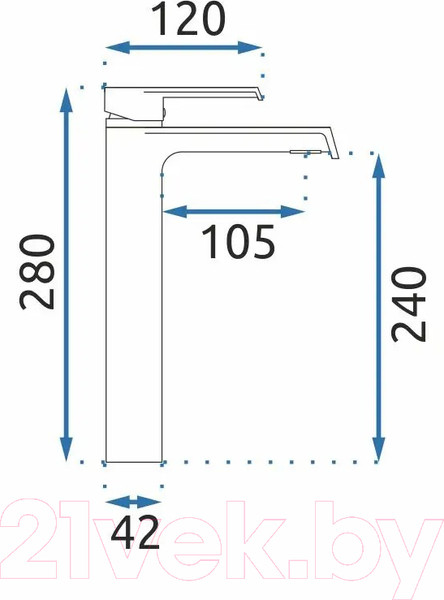 Изображение товара Смеситель REA Hass B9966 (черный)