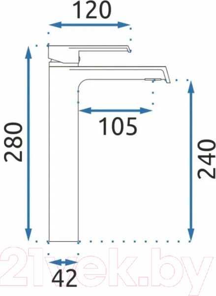 Изображение товара Смеситель REA Hass B6207 Chrom