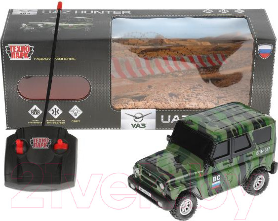 Изображение товара Радиоуправляемая игрушка Технопарк Uaz Hunter / HUNTER-18L-MIL
