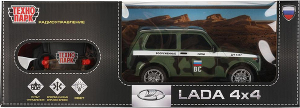Изображение товара Радиоуправляемая игрушка Технопарк Lada 4x4 / LADA4X4-18L-MIL