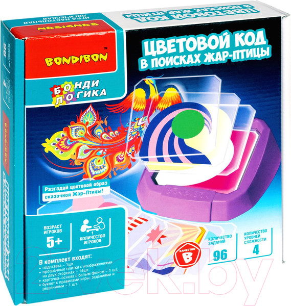 Изображение товара Развивающая игра Bondibon Цветовой код. В поисках жар-птицы / ВВ5084