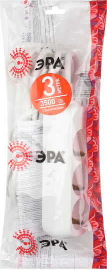 Изображение товара Удлинитель ЭРА U-3e-3m-3x1 / Б0028370 (3x1мм2)